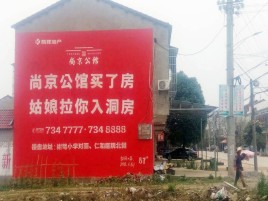 涟源墙体广告在乡镇、农村市场的媒体优势