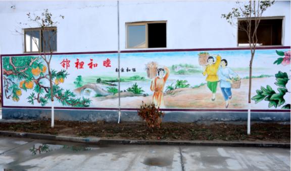 涟源乡镇文化墙 乡风文明焕发新活力